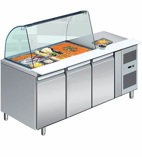 CNJT commercial ventilated refrigerator counter